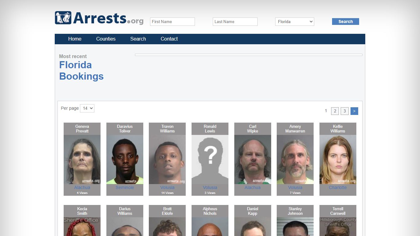 Search Florida Florida Jail Arrest Records